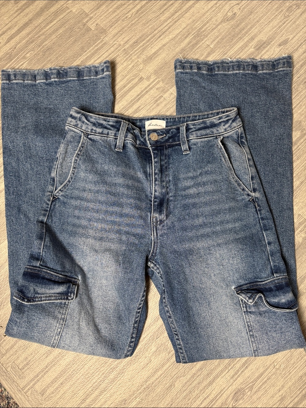 KanCan Blue Denim Cargo Jeans Size 3/25